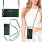 Crossbody plånboksfodral för iPhone med korthållare