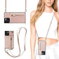 Crossbody plånboksfodral för iPhone med korthållare