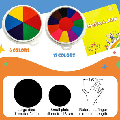 ✨Jul och barndag Hot Rea✨Funny Finger Painting Kit